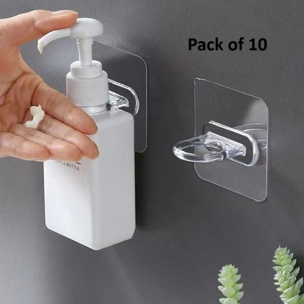 Multipurpose Self Adhesive Hook Holder (Pack of 10pc)