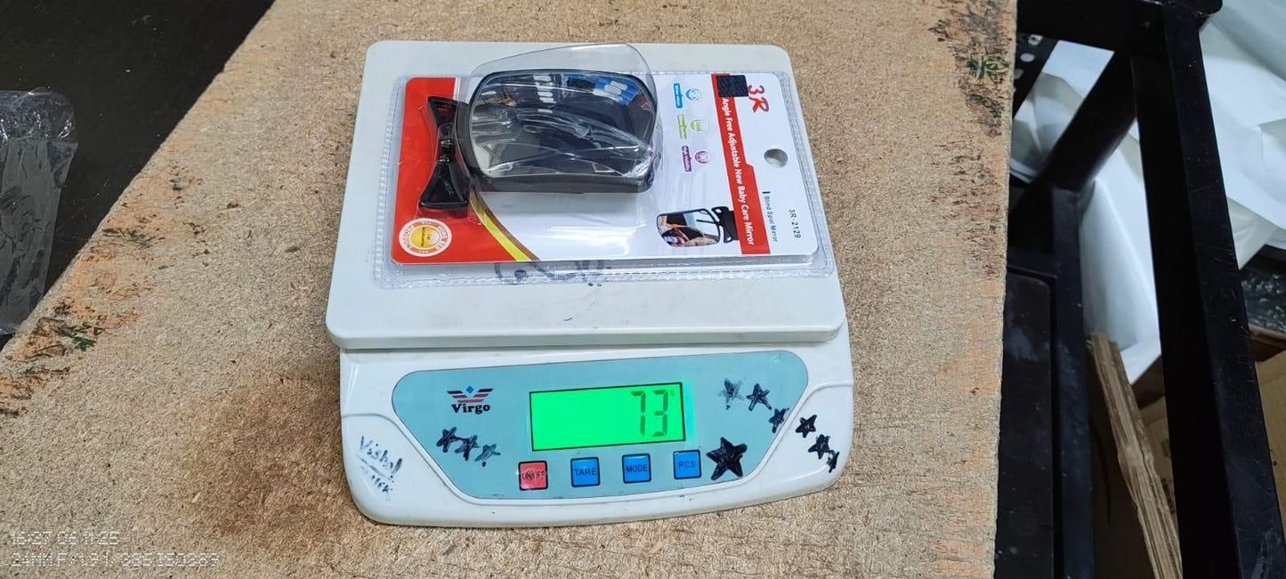 Acrylic Car Baby Rear View Auxiliary Wide-angle Curved Mirror Interior Blind Spot for Baby