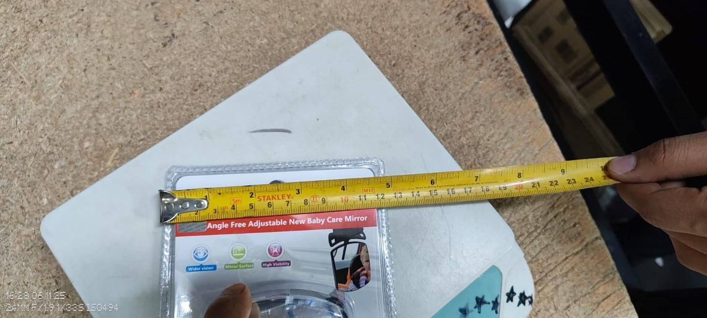 Acrylic Car Baby Rear View Auxiliary Wide-angle Curved Mirror Interior Blind Spot for Baby