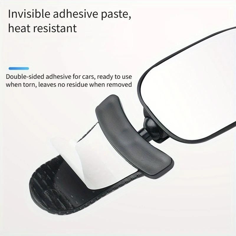 Acrylic Car Baby Rear View Auxiliary Wide-angle Curved Mirror Interior Blind Spot for Baby