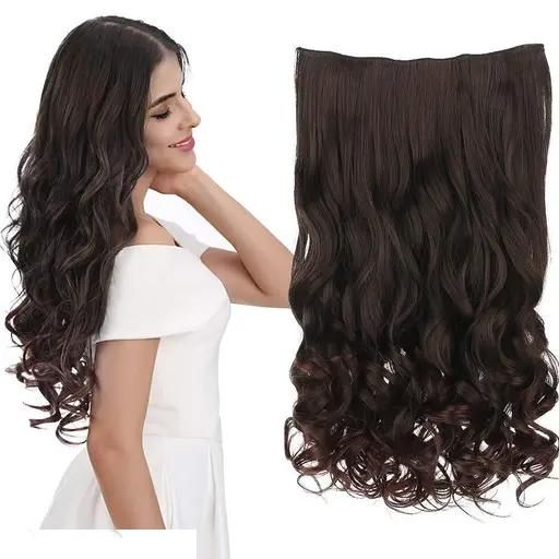 24"inch Clips Based Synthetic Hair Extension for women
