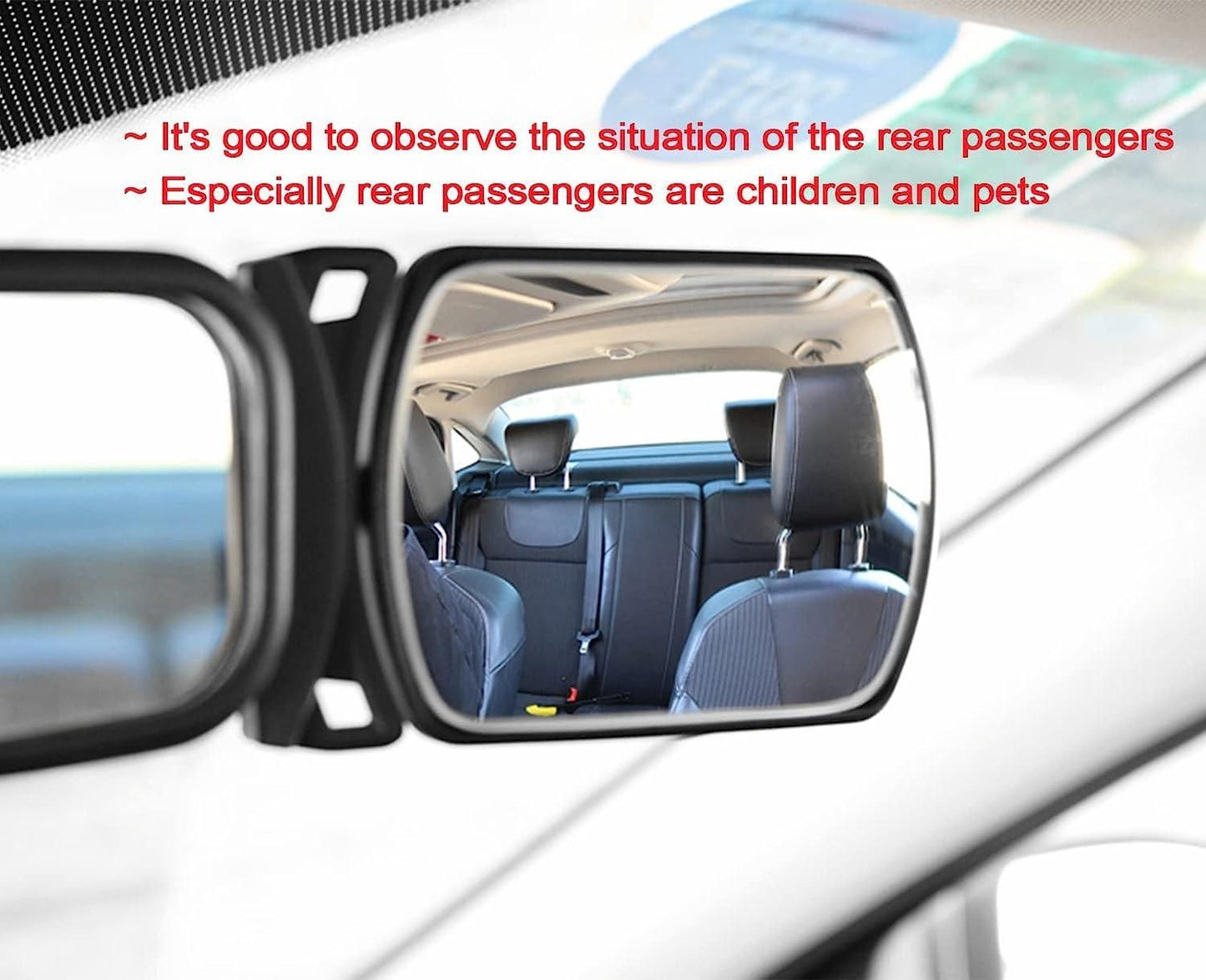 Acrylic Car Baby Rear View Auxiliary Wide-angle Curved Mirror Interior Blind Spot for Baby