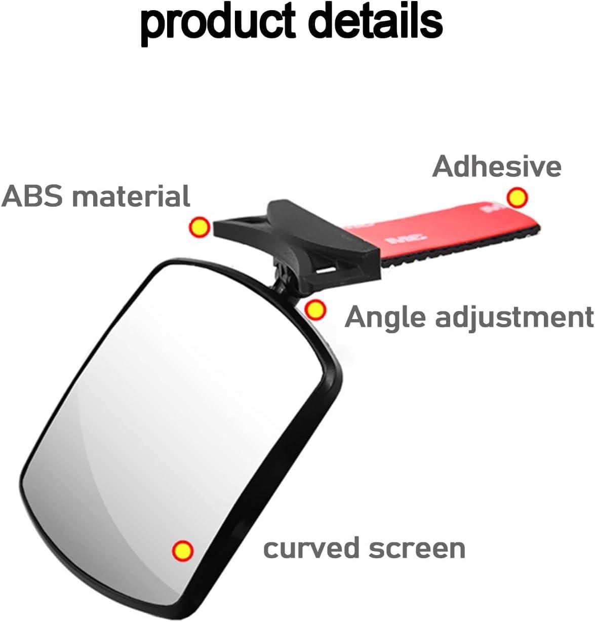 Acrylic Car Baby Rear View Auxiliary Wide-angle Curved Mirror Interior Blind Spot for Baby